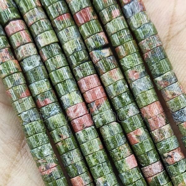 Unakite Heishi Beads