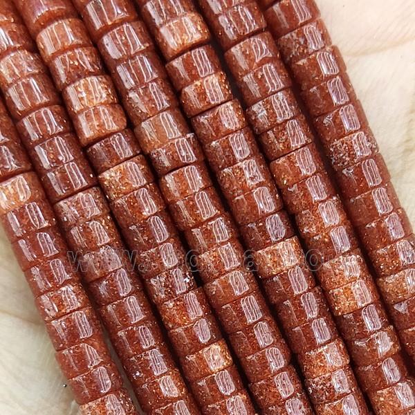Golden Sandstone Heishi Beads