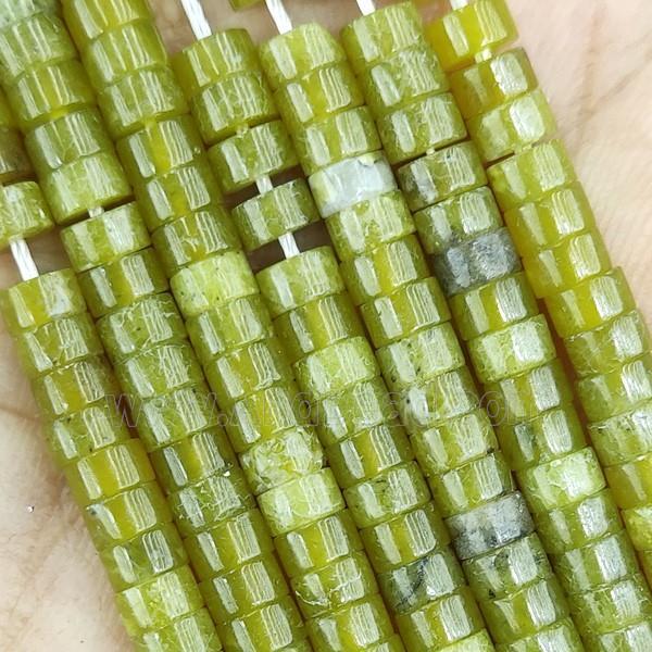 Olive Chrysoprase Heishi Beads