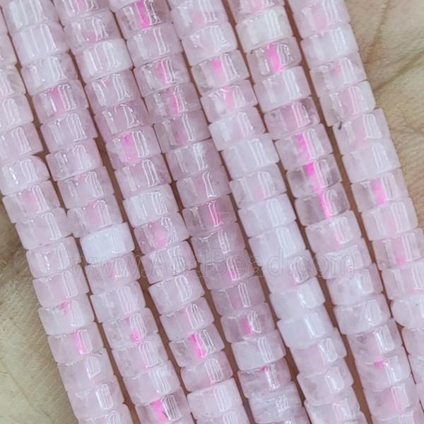 Pink Rose Quartz Heishi Beads