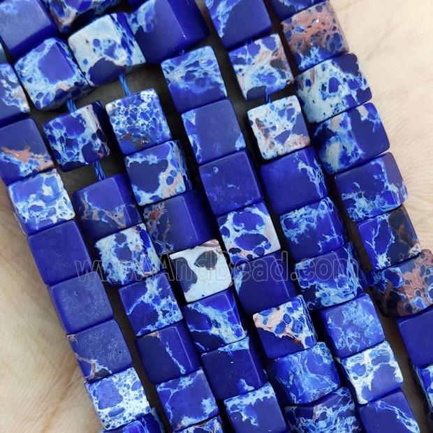 Blue Sodalite Cube Beads Beads