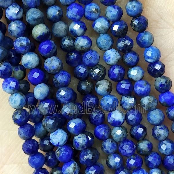 Blue Lapis Lazuli Beads Faceted Round Lazurite
