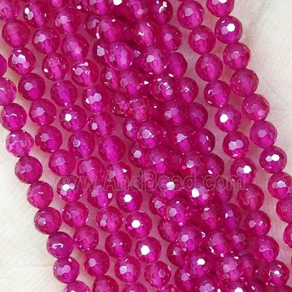 Natural Corundum Beads Faceted Round