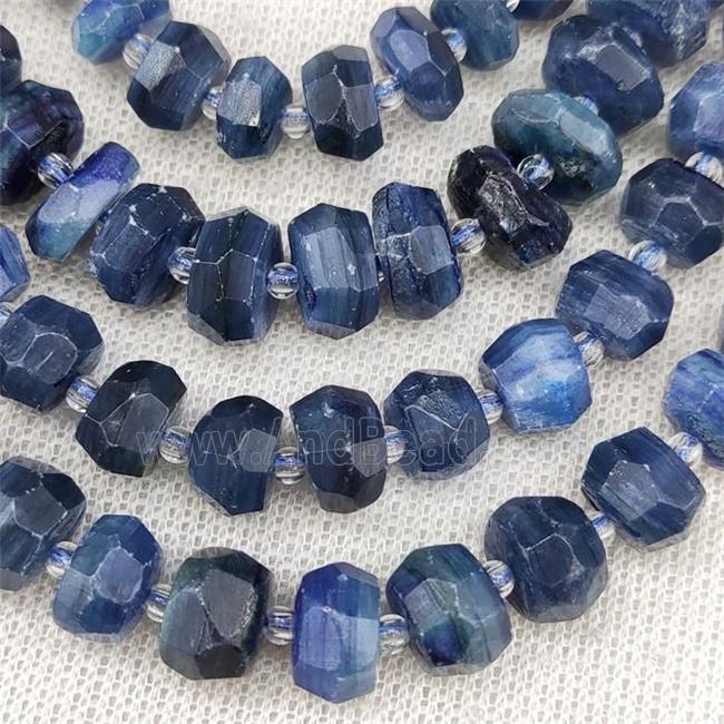 Kyanite Beads Blue Faceted Rondelle