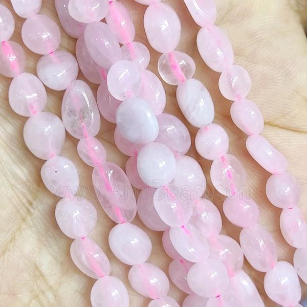 Pink Rose Quartz Beads Freeform