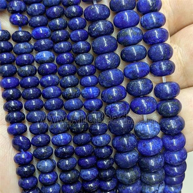 Natural Lapis Lazuli Beads Smooth Rondelle Blue Dye