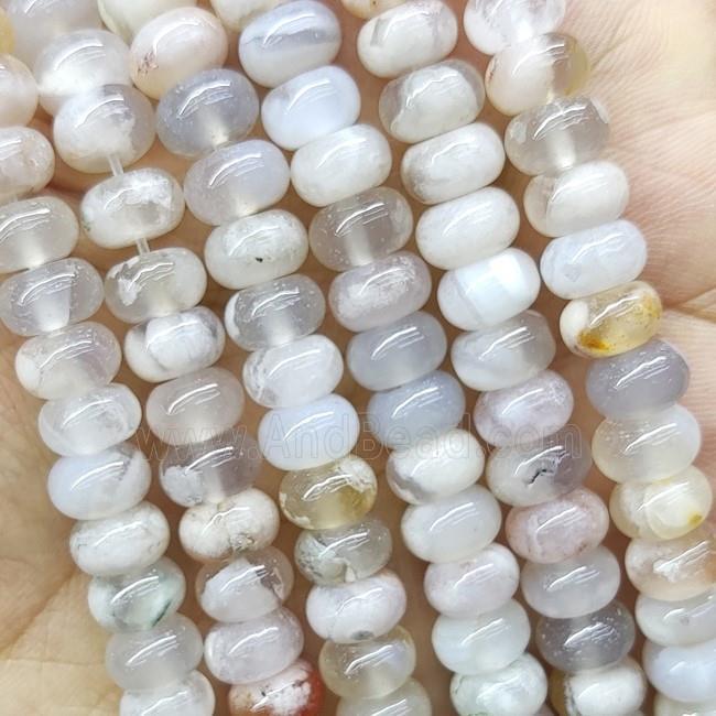 Sakura Cherry Agate Rondelle Beads