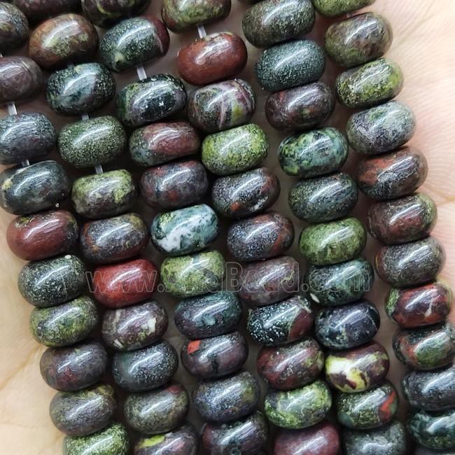 Dragon Blood Stone Beads Rondelle
