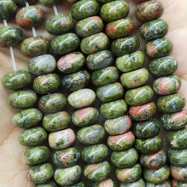 Unakite Rondelle Beads