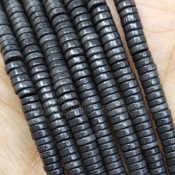 Darkgray Oxidative Agate Heishi Spacer Beads