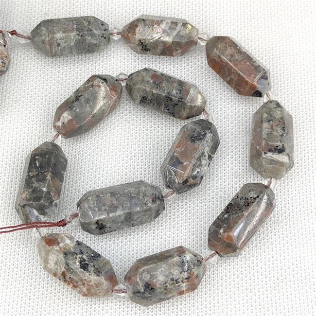 Flame Jasper Beads Yooperlite Prism
