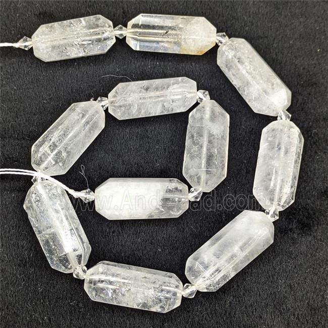 Clear Quartz Prism Beads