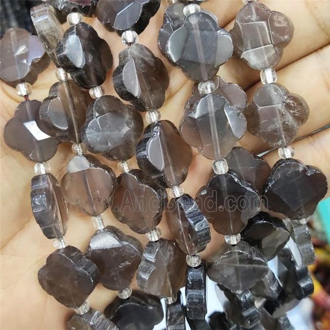 Smoky Quartz Clover Beads