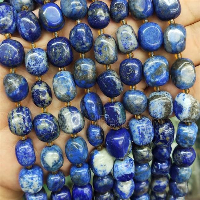 Blue Lapis Lazuli Nugget Beads Freeform Polished