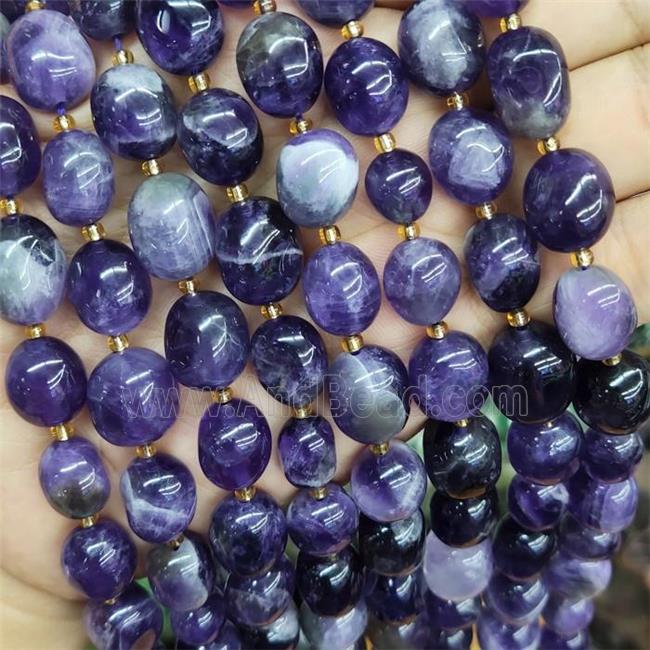 Purple Amethyst Nugget Beads Freeform Polished