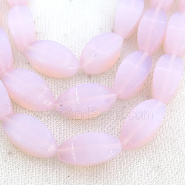 Pink Opalite Beads Carambole