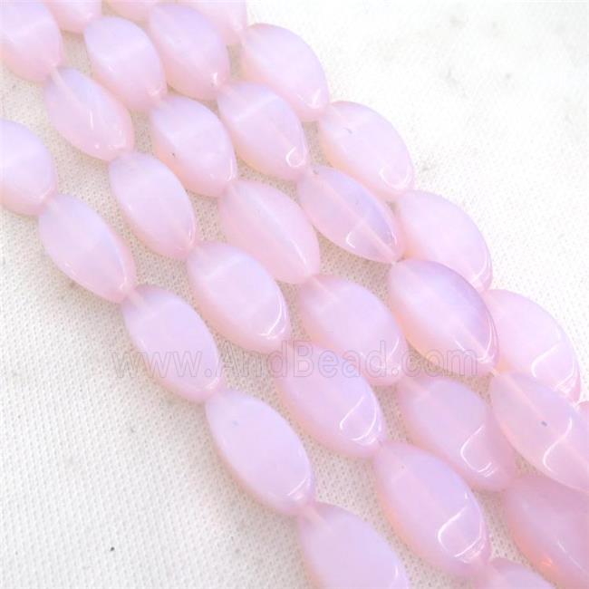 Pink Opalite Beads Carambole