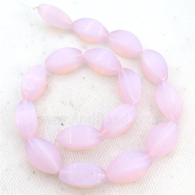Pink Opalite Beads Carambole