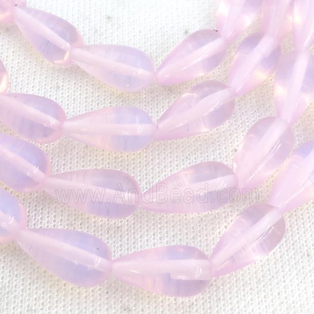 Pink Opalite Beads Teardrop