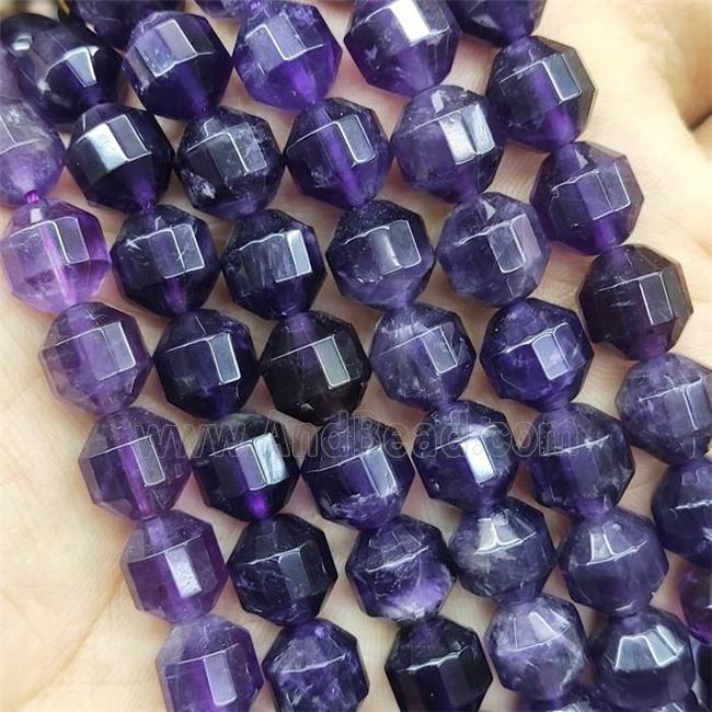 Purple Amethyst Prism Beads