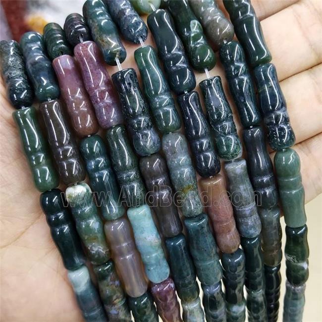 Indian Agate Tube Beads