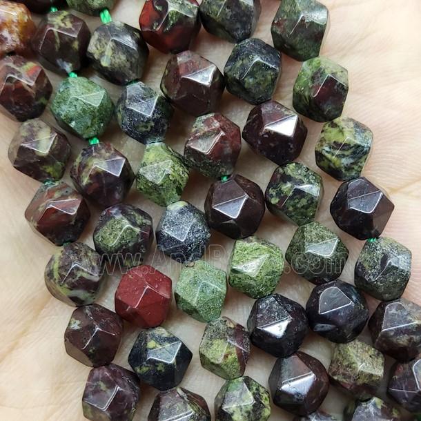 Dragon Bloodstone Beads Cut Round