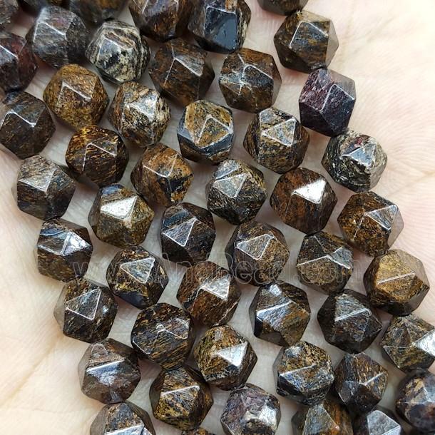 Bronzite Beads Cut Round