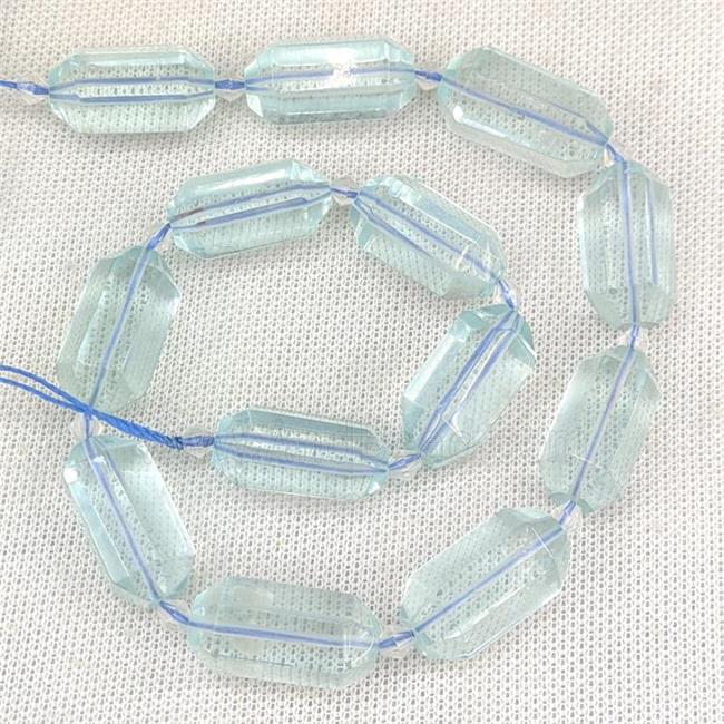 Blue Crystal Glass Prism Beads