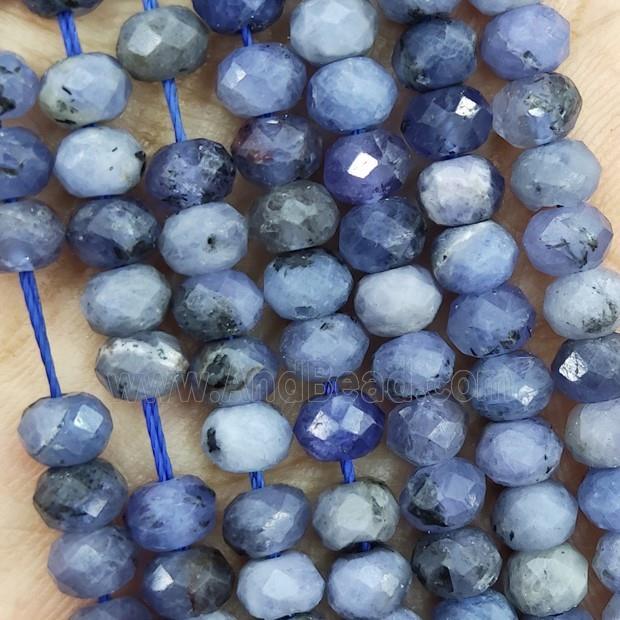Natural Tanzanite Beads Blue Faceted Rondelle