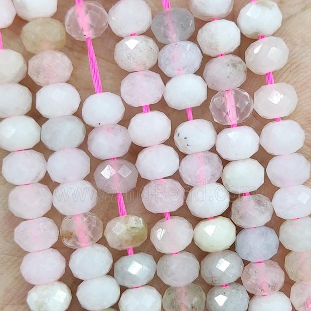 Natural Morganite Beads A-Grade Faceted Rondelle