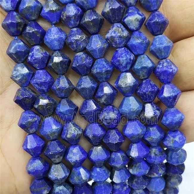 Natural Lapis Lazuli Beads Blue Bicone