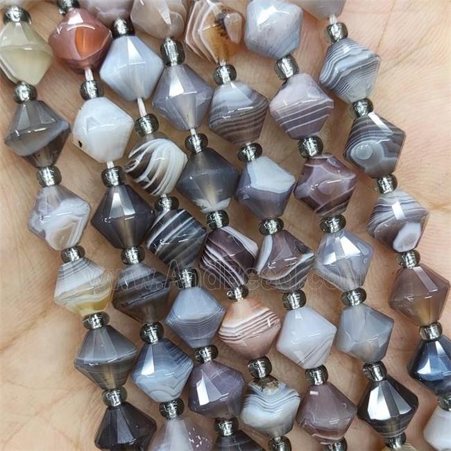 Botswana Agate Bicone Beads