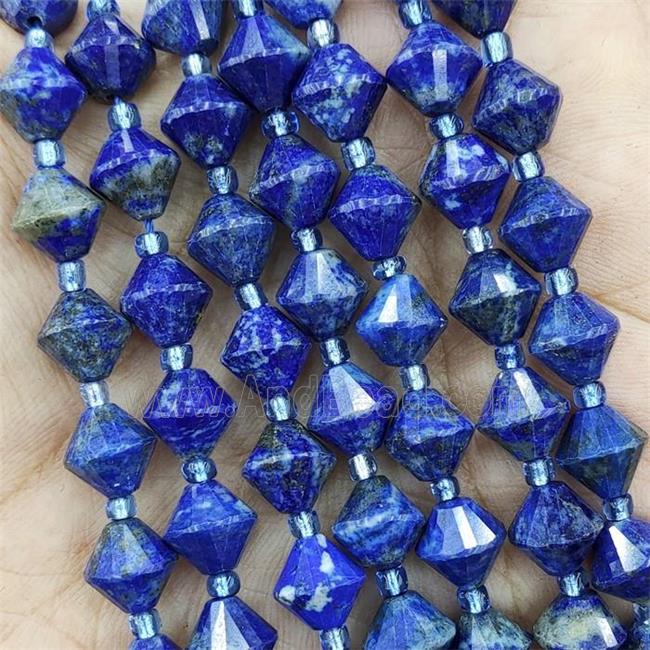 Natural Lapis Lazuli Beads Bicone