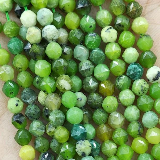 Green Canadian Chrysoprase Beads Cut Round