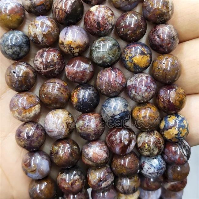 Natural Pietersite Jasper Beads Smooth Round