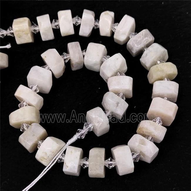 Natural White Heishi Beads Cut