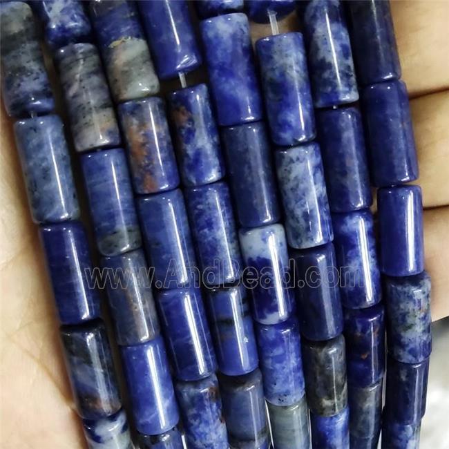 Natural Blue Sodalite Beads Tube