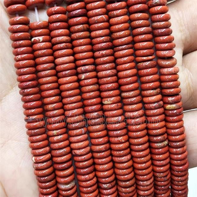 Natural Red Jasper Heishi Beads