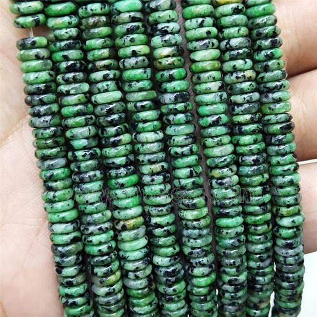 Natural Zoisite Heishi Beads Green