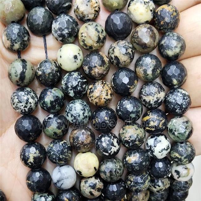 Natural African Turquoise Beads Faceted Round