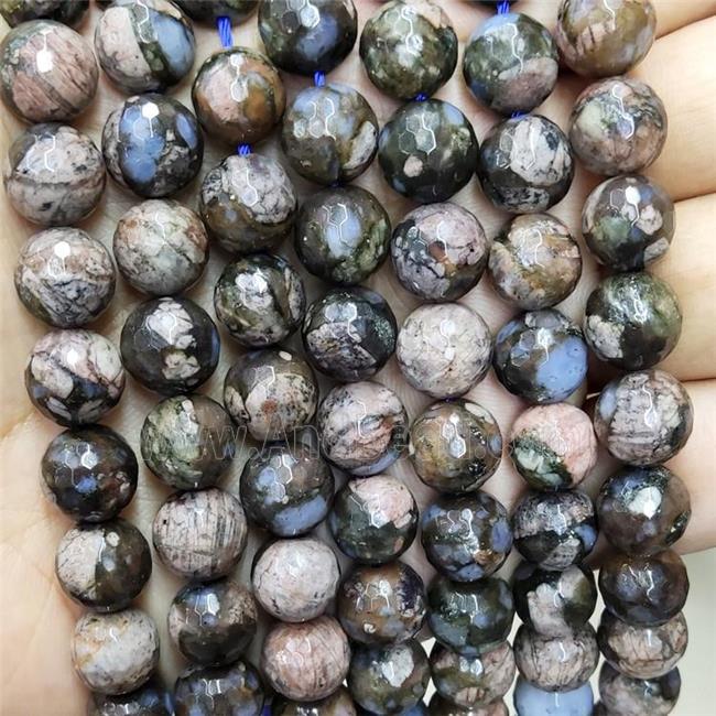 Natural Llanite Beads Faceted Round