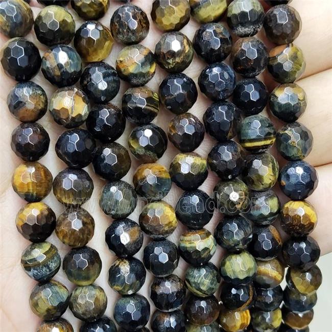 Dream Tiger Eye Stone Beads Faceted Round