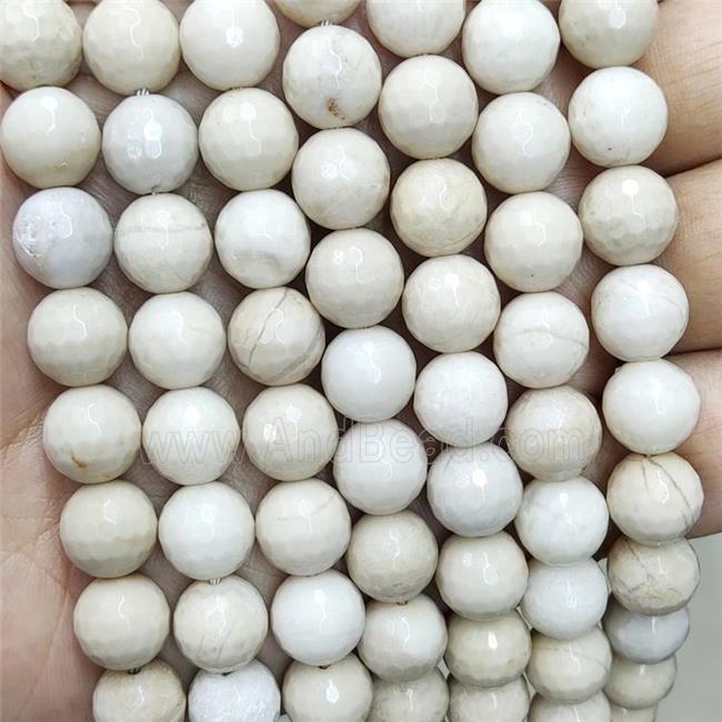 White River Jasper Beads Faceted Round