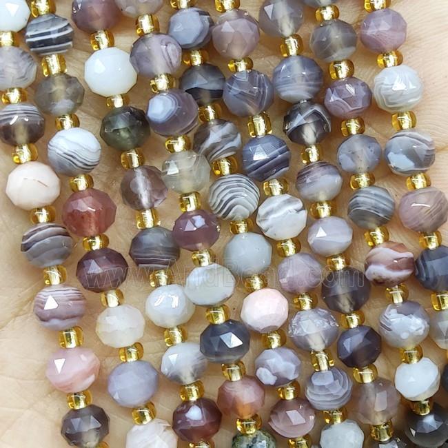 Natural Botswana Agate Beads Cut Rondelle