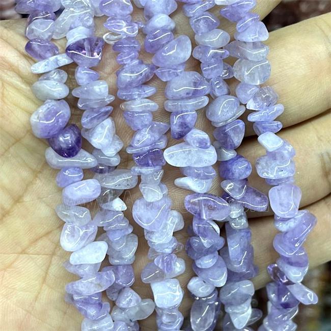 Natural Purple Chalcedony Chip Beads Freeform