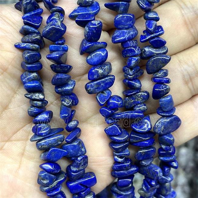 Natural Lapis Lazuli Chip Beads Blue Freeform