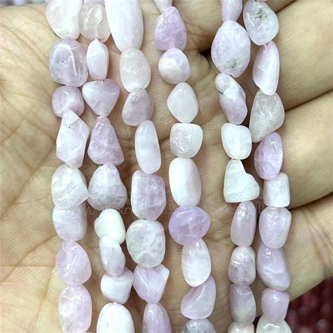 Natural Kunzite Chips Beads Lavender Freeform