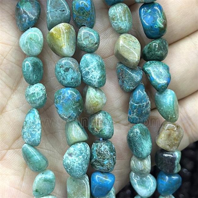 Natural Chrysocolla Chips Beads Green Freeform
