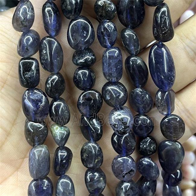 Iolite Chips Beads Freeform Blue