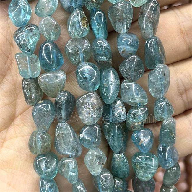 Blue Apatite Chips Beads Freeform